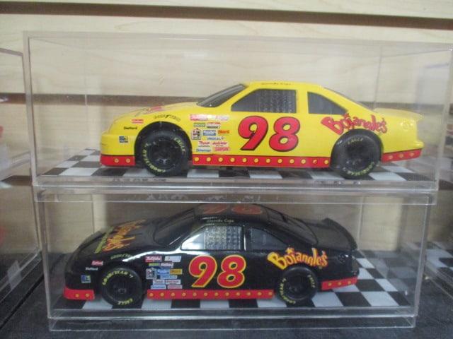 2 Racing Champions "Derrike Cope #98" Die Cast Model Cars in Plastic: Display Cases, 1/24 Scale
