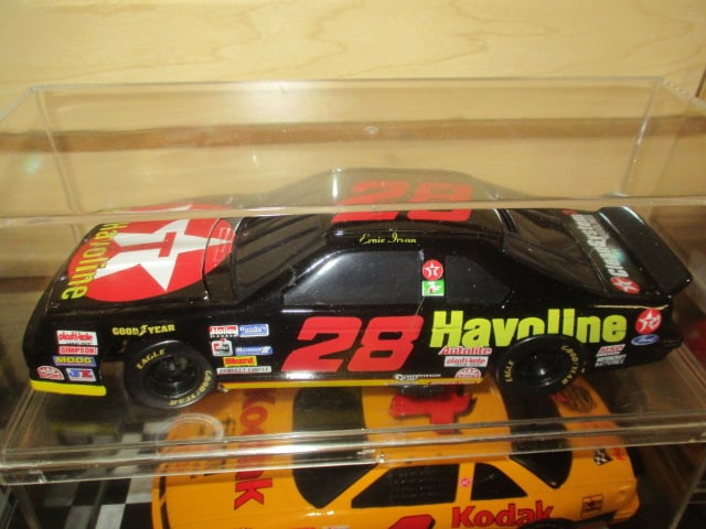 2 Racing Champions "Ernie Irvan" Die Cast Model Cars in Plastic Display - 2
