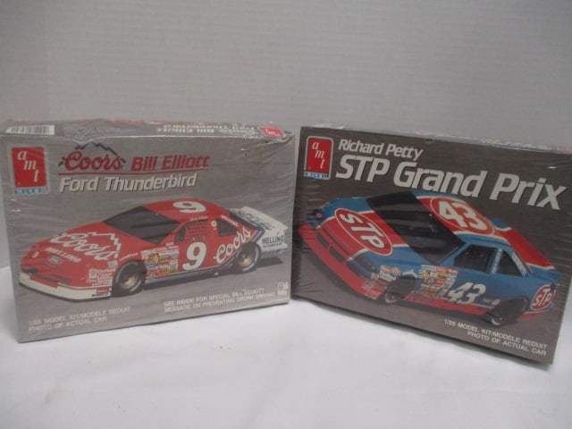 New Old Stock AMT "Bill Elliott's Coors Ford Thunderbird" and "Richard Petty's (1 of 7)