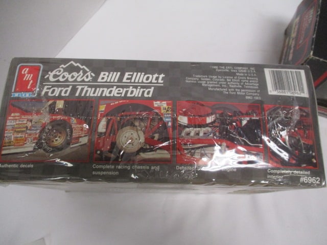 New Old Stock AMT "Bill Elliott's Coors Ford Thunderbird" Model Car Kit and - 6