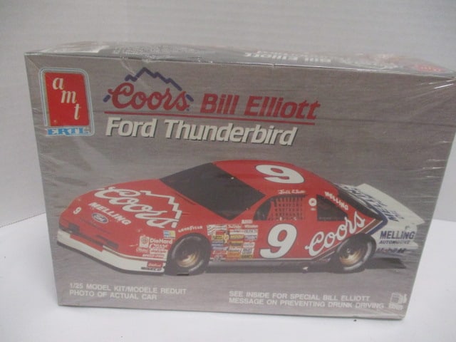 New Old Stock AMT "Bill Elliott's Coors Ford Thunderbird" and Revel Monogram - 6