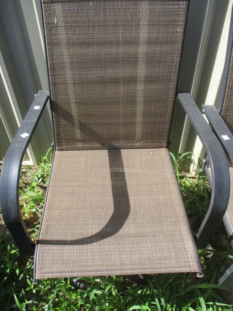 Bistro Set with Sling Chairs & Glass Tables - 2