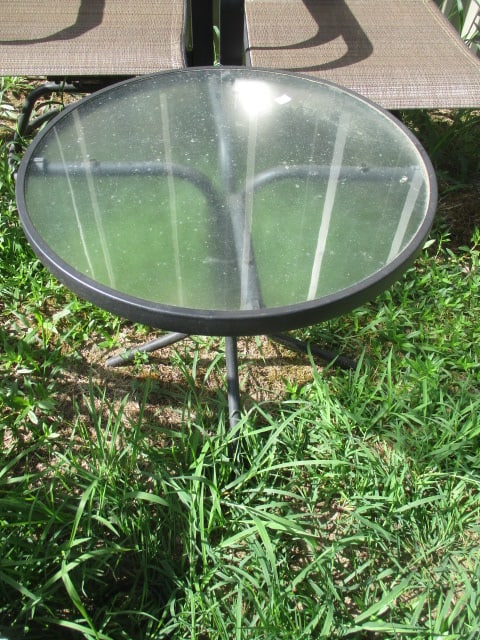 Bistro Set with Sling Chairs & Glass Tables - 4