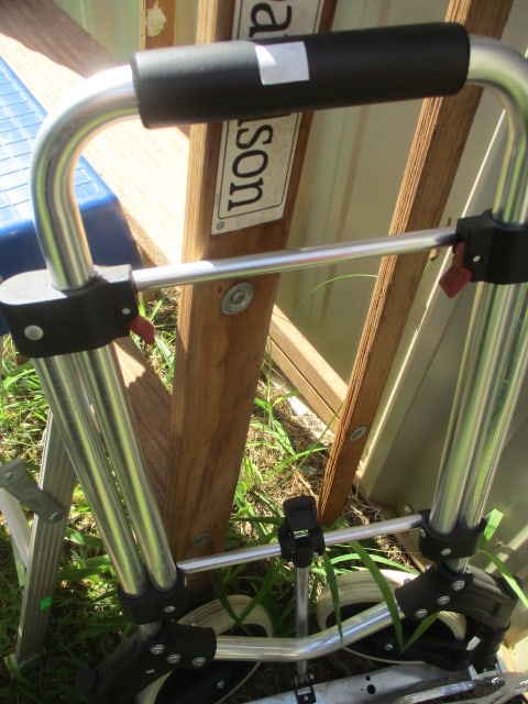 6' Wood Ladder, 2' Louisville Ladder, & Collapsible Dolly - 4