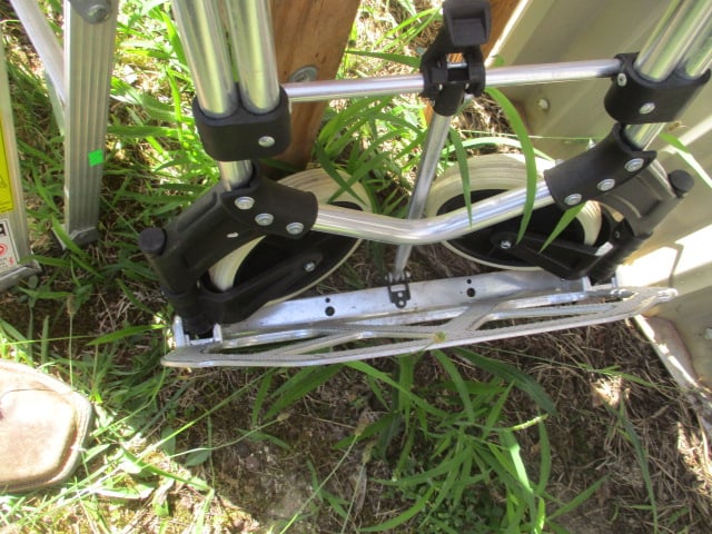 6' Wood Ladder, 2' Louisville Ladder, & Collapsible Dolly - 6