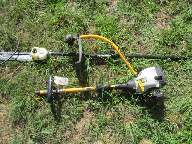 Ryobi CS30 Expand It with Curve Shaft Weed Eater & 10" Chainsaw Pruner: .
