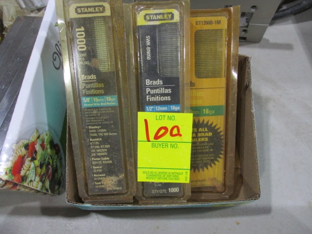 18 Gauge Brad Nail Lot: .