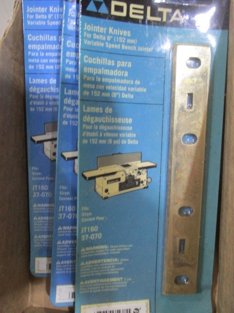 3 Delta 37-072 Jointer Knives: .