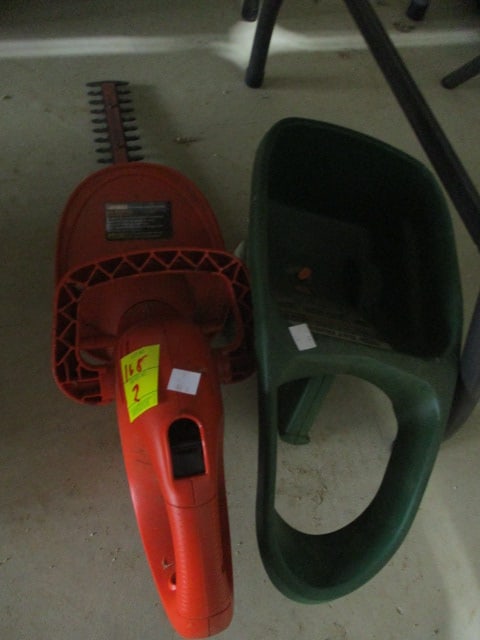 Black & Decker TR1700 Hedge Trimmer & Scotts Hand Seeder: .