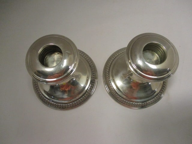 Sterling Weighted Candle Holder PR 3" - 2