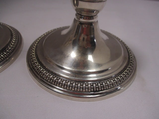 Sterling Weighted Candle Holder PR 3" - 3
