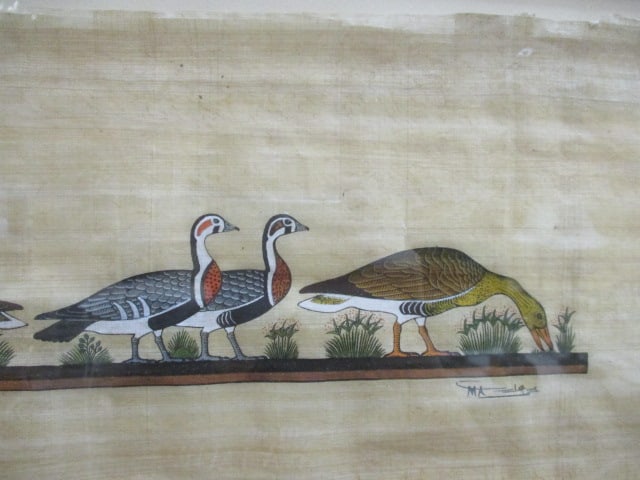 Egyptian Artwork F/M on Papyrus Paper - 3