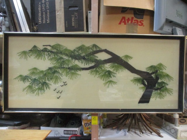 Paragon Needlecraft 'Ming Tree' Crewel Embroidery Wall Art: 44 x 19