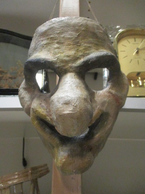 Paper Mache' Mask Wall Art: .