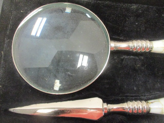Victorian Style Magnifying Glass & letter Opener with - 4