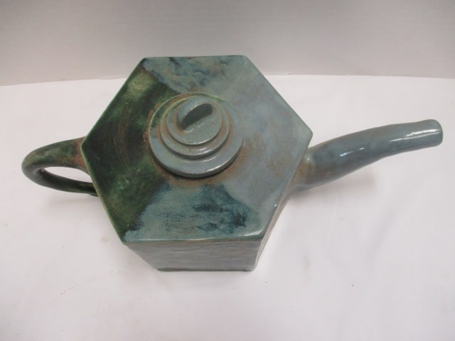 Hexagonal Geometric Design Teapot - 2