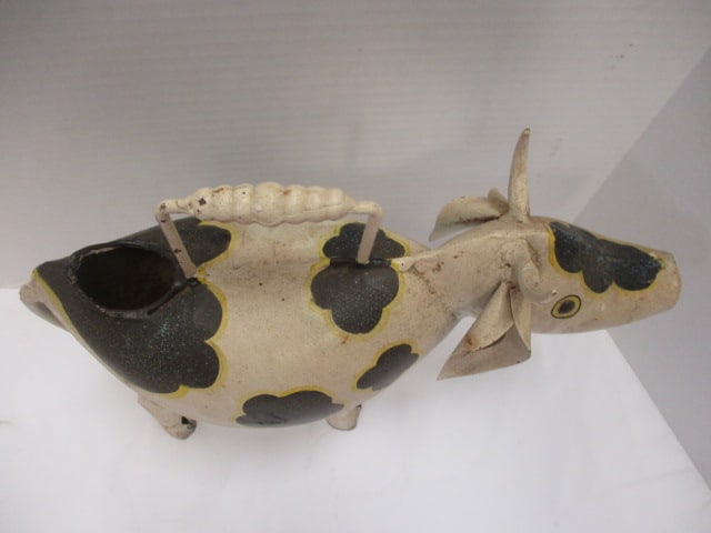 Rustic Pig 9" & Rustic Cow 11" Watering Cans (2) - 3