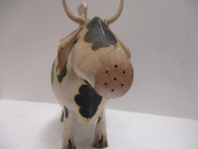 Rustic Pig 9" & Rustic Cow 11" Watering Cans (2) - 4