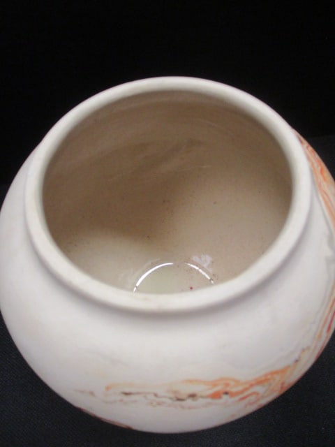 Nemadji Pottery Marbled Swirl Design Pottery Vase - 2