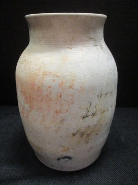 Salt Glazed Stoneware Rustic Vase: 8"