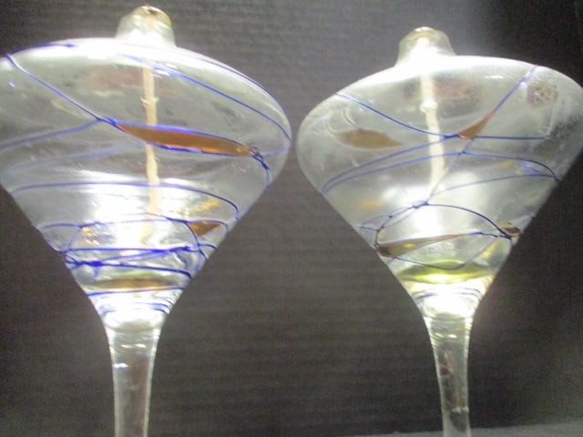Romanian Style Hand Blown Oil Lamps (PR) - 4
