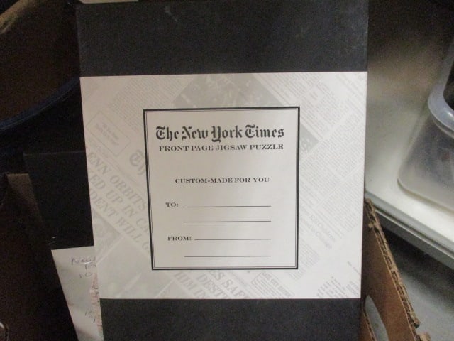 New York Times (Lot of 3) Jigsaw Puzzles, Map Puzzle, & - 3