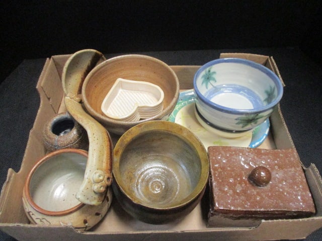 Pottery Bowls, Pottery Box & Pottery Ladle: See all pictures