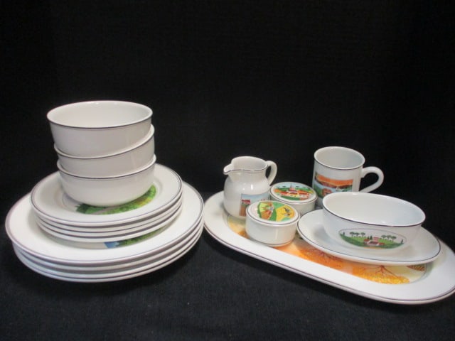 Villeroy & Boch (naif design) Dinnerware (18 PC): .