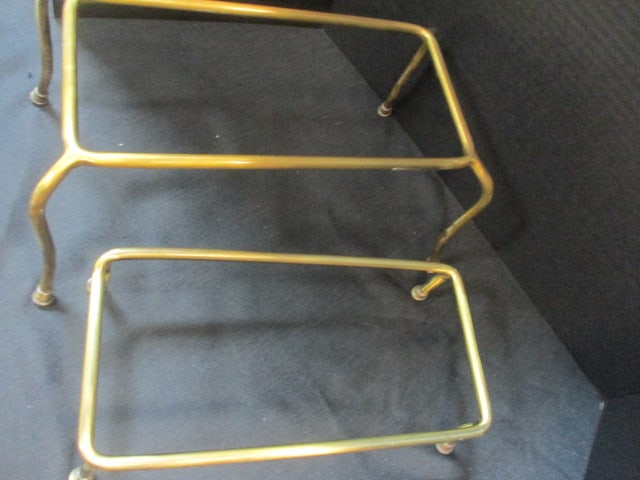 Brass Colored Casserole Stands (Lot of 2) - 2