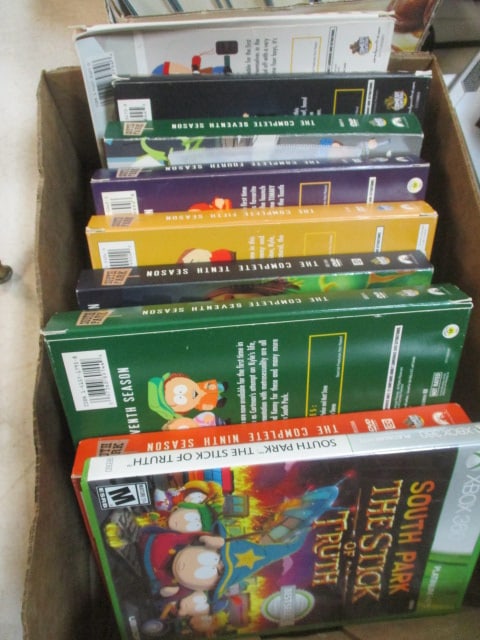 South Park Ten Seasons DVD's & Southpark Xbox 360 Game: .