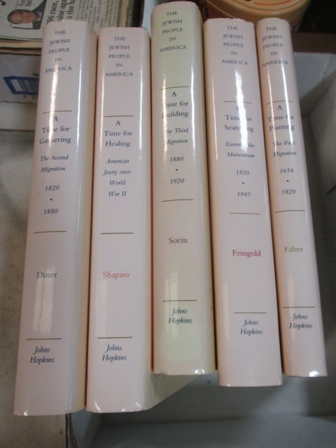Johns Hopkins 5 Vol. 1992 Book Set: American Jewish Historical Society