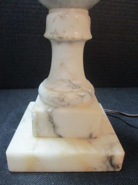 Alabaster or Marble Urn Shaped Table Lamp - 2