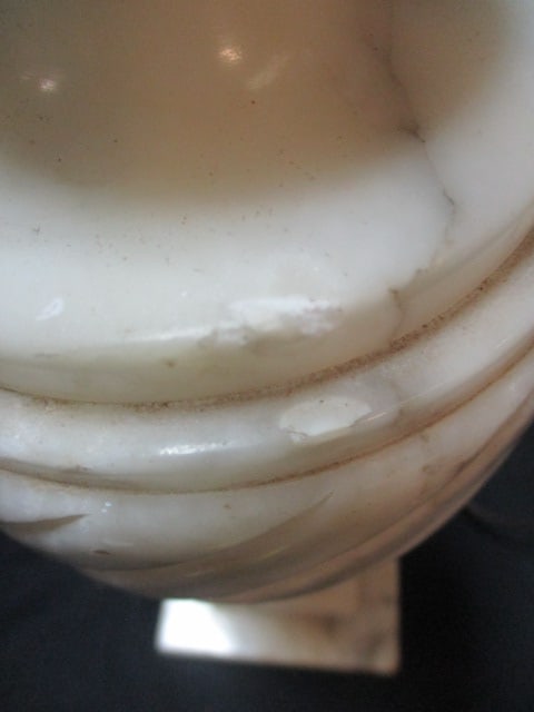 Alabaster or Marble Urn Shaped Table Lamp - 4