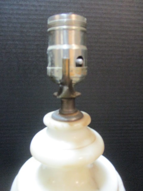Alabaster or Marble Urn Shaped Table Lamp - 5