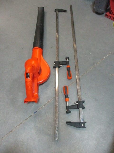 40" Clamps & Black & Decker Electric Blower: .