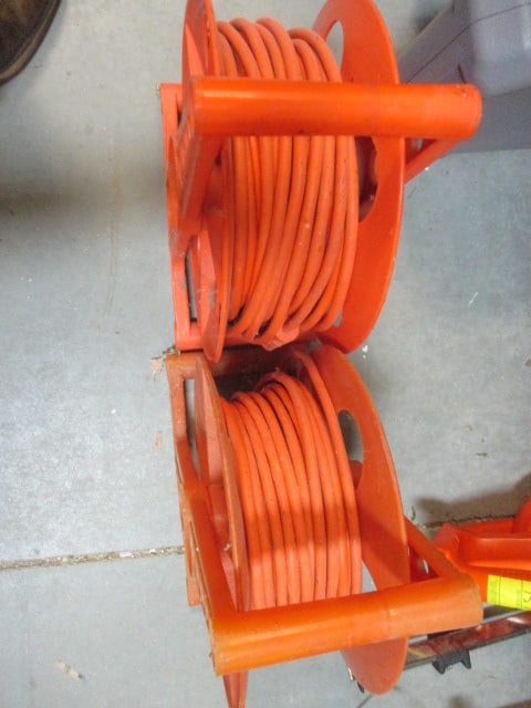 2 Sets of Drop Cords on Cord Reel - 2
