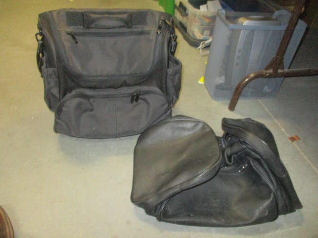 Rolling Computer Bag & Leather Duffle Bag: .