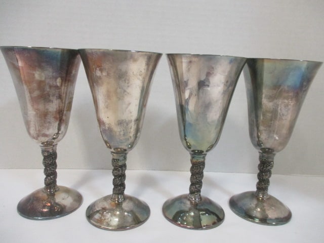Plator Goblets made in Spain (7") Lot of 4: .