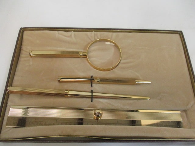 Manchester Executive Collection Brass Desk Set - 2