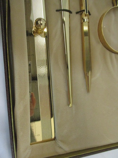 Manchester Executive Collection Brass Desk Set - 5