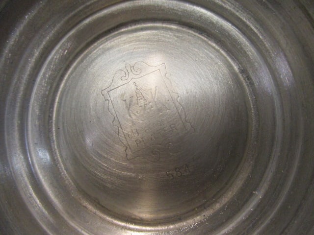 Pewter Boxed 1/2 Gill Jug 2 3/4" in engraved box - 5