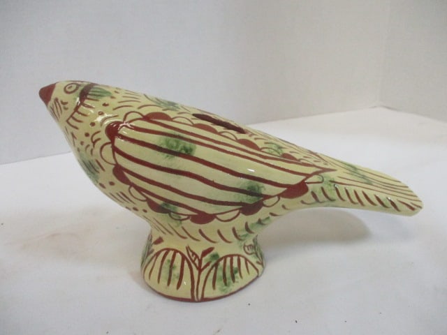 Tonala Folk Art Style Bird Bank: 8 1/2" x 4"