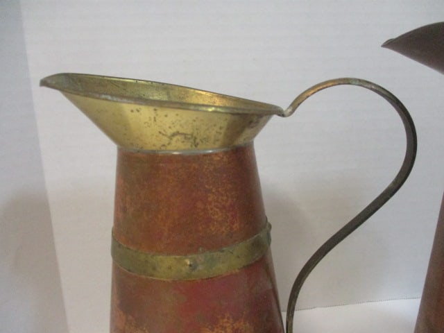 Copper & Brass (Lot of 2) Pitchers - 3