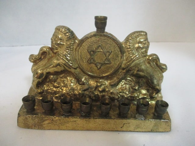 Brass Hanukkah Menoras (Lot of 2) Parkway & Wainberg - 2