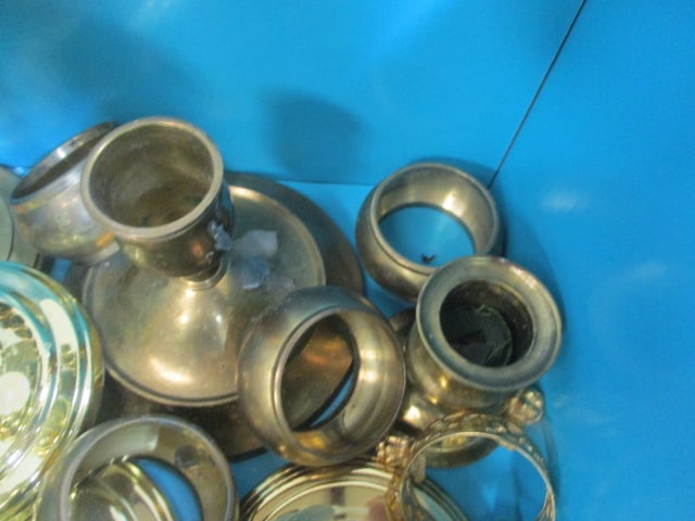 Baldwin & Misc. Brass Candleholders Grouping - 6