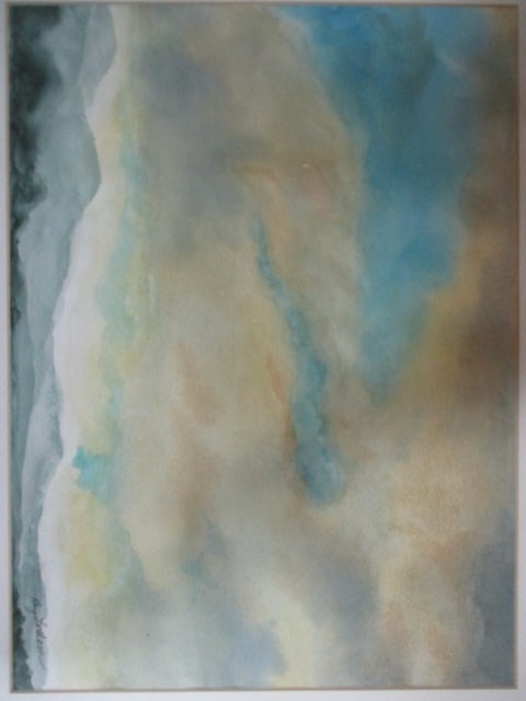 Kay Lathem Signed F/M Watercolor Print - 2