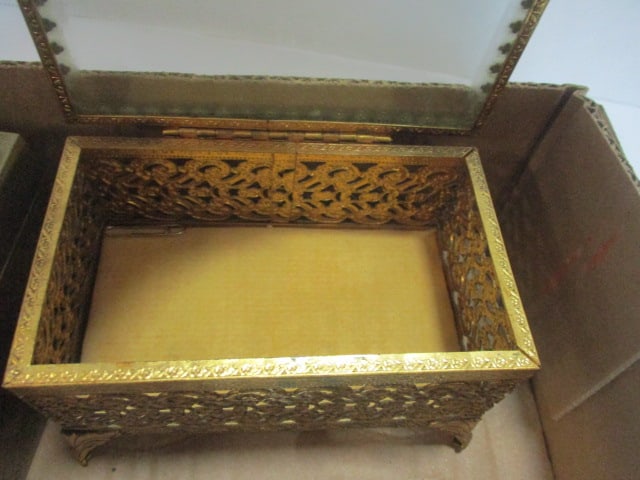 Brass Mirror & Collector Boxes - 3