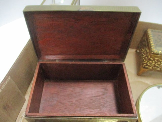 Brass Mirror & Collector Boxes - 7