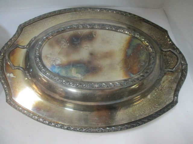 Silverplate (Lot of 2) Lidded Servers - 5