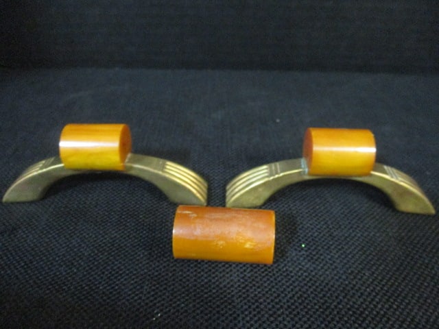 Butterscotch Bakelite Drawer Pulls - 3